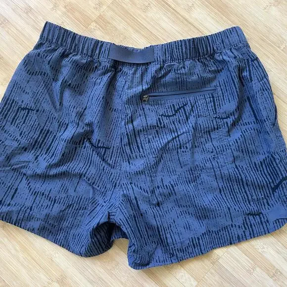 REI Trailsmade Amphib Shorts Women’s M Blue Gray Thunder Pattern Quick Dry - Picture 2 of 8
